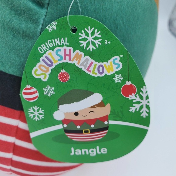 Squishmallows Jangle the Elf 14" New 2022 Christmas Edition Plush Kellytoy - Picture 3 of 5